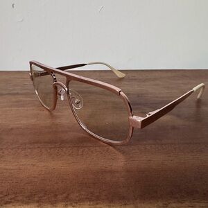 CADDIS NOLA rose gold aviator reader glasses